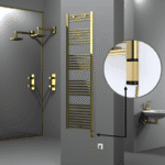 Radiva Haiti Elektrikli Havlupan 500x1800 Düz Altın Parlak (OneD On/Off ) Sağ 300 Watt