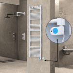 Radiva Haiti Elektrikli Havlupan 500x1800 Düz Beyaz Parlak (Musa Termostat) 900 Watt