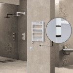 Radiva Haiti Elektrikli Havlupan 500x700 Düz Beyaz Parlak (OneD On/Off ) Sol 300 Watt