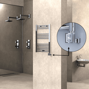 Radiva Haiti Elektrikli Havlupan 500x800 Düz Krom (KTX3 Termostat) 200 Watt Radiva Haiti Elektrikli Havlupan 500x800 Düz Krom (KTX3 Termostat) 200 Watt