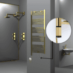 Radiva Haiti Elektrikli Havlupan 600x1500 Düz Altın Parlak (OneD On/Off ) Sol 300 Watt