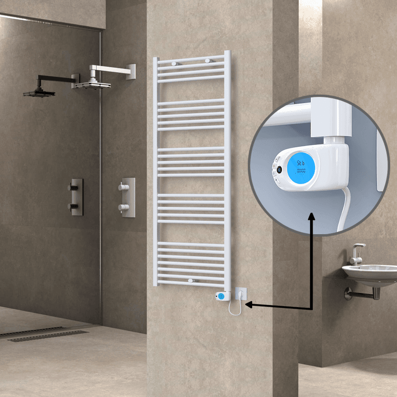 Radiva Haiti Elektrikli Havlupan 600x1500 Düz Beyaz Parlak (Musa Termostat) 900 Watt Radiva Haiti Elektrikli Havlupan 600x1500 Düz Beyaz Parlak (Musa Termostat) 900 Watt