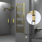 Radiva Haiti Elektrikli Havlupan 600x1800 Düz Altın Parlak (OneD On/Off ) Sağ 600 Watt