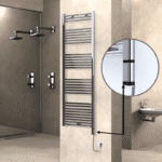 Radiva Haiti Elektrikli Havlupan 600x1800 Düz Krom (OneD On/Off ) Sağ 600 Watt