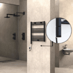 Radiva Haiti Elektrikli Havlupan 600x700 Düz Siyah Mat (OneD On/Off ) Sol 300 Watt