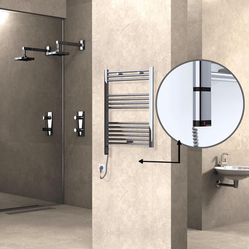 Radiva Haiti Elektrikli Havlupan 600x800 Düz Krom (OneD On/Off ) Sol 300 Watt Radiva Haiti Elektrikli Havlupan 600x800 Düz Krom (OneD On/Off ) Sol 300 Watt