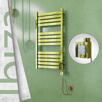 Radiva Ibiza Elektrikli Havlupan 500x960 Altın Ktx4 300 Watt Spiral Kablolu