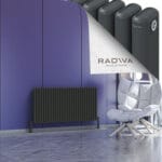 Radiva Kotto Alüminyum Radyatör 600x1256 Koyu Antrasit