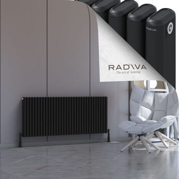 Radiva Kotto Alüminyum Radyatör 600x1481 Siyah