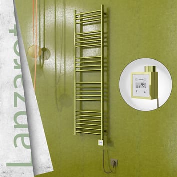 Radiva Lanzarote Elektrikli Havlupan 400x1500 Altın Ktx3 300 Watt Spiral Kablolu