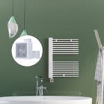 Radiva MALE Elektirikli Havlupan 600x800 Beyaz (KTX3 Termostat) 600W Spiral Kablolu