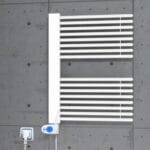 Radiva Male Elektrikli Havlupan 600x800 Beyaz (Musa Termostat) 600 Watt