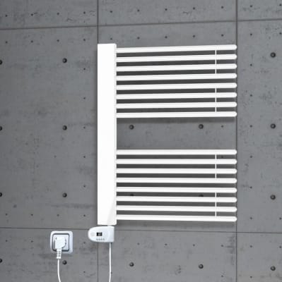 Radiva Male Elektrikli Havlupan 600x800 Beyaz (Thesis Termostat) 600 Watt