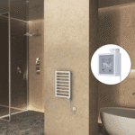 Radiva NAXOS Elektirikli Havlupan 450x655 Beyaz Mat (KTX3 Termostat) 300W Spiral Kablolu