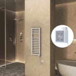 Radiva NAXOS Elektirikli Havlupan 500x1193 Beyaz Mat (KTX3 Termostat) 600W Spiral Kablolu