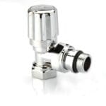 Radiva Radyatör Vanası 1/2'' Krom Köşe (Plastik Volanlı)