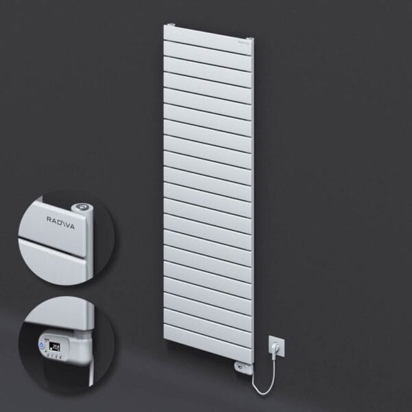 Radiva Tip 10H Elektrikli Çelik Dekoratif Radyatör 1476x500 Beyaz (Thesis Termostat) 900W