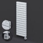Radiva Tip 20H Elektrikli Çelik Dekoratif Radyatör 1180x400 Beyaz (KTX3 Termostat) 1000W