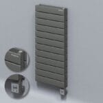 Radiva Tip 21H Elektrikli Çelik Dekoratif Radyatör 884x400 Antrasit (KTX3 Termostat) 1000W