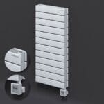 Radiva Tip 21H Elektrikli Çelik Dekoratif Radyatör 884x400 Beyaz (KTX3 Termostat) 1000W
