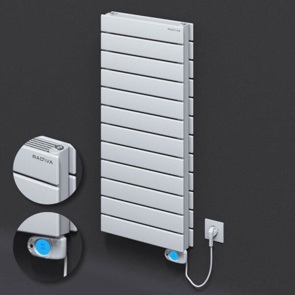 Radiva Tip 21H Elektrikli Çelik Dekoratif Radyatör 884x400 Beyaz (Musa Termostat) 900W
