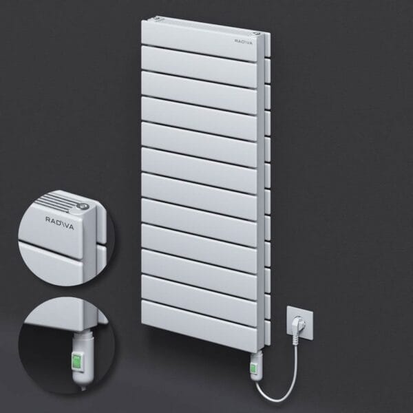 Radiva Tip 21H Elektrikli Çelik Dekoratif Radyatör 884x400 Beyaz (On/Off Düğmeli) 900W