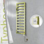 Radiva TYPHOON Elektrikli Paslanmaz Çelik Havlupan 500x1160 Altın (KTX3 Termostat) 300W Spiral Kablolu