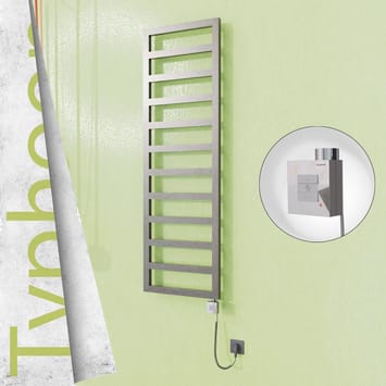 Radiva TYPHOON Elektrikli Paslanmaz Çelik Havlupan 500x1160 Satin Polisaj (KTX1 Termostat) 300W Spiral Kablolu Radiva TYPHOON Elektrikli Paslanmaz Çelik Havlupan 500x1160 Satin Polisaj (KTX1 Termostat) 300W Spiral Kablolu