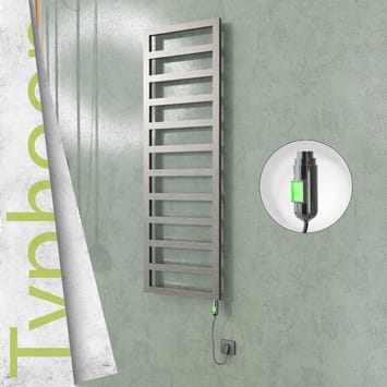 Radiva TYPHOON Elektrikli Paslanmaz Çelik Havlupan 500x1160 Satin Polisaj (On/Off Düğmeli) 300W
