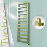 Radiva TYPHOON Elektrikli Paslanmaz Çelik Havlupan 500x1160 Satine Altın (KTX1 Termostat) 300W