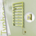 Radiva TYPHOON Elektrikli Paslanmaz Çelik Havlupan 500x1580 Altın (KTX1 Termostat) 600W Spiral Kablolu