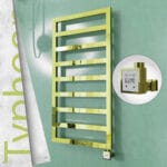 Radiva TYPHOON Elektrikli Paslanmaz Çelik Havlupan 500x1580 Altın (KTX3 Termostat) 600W