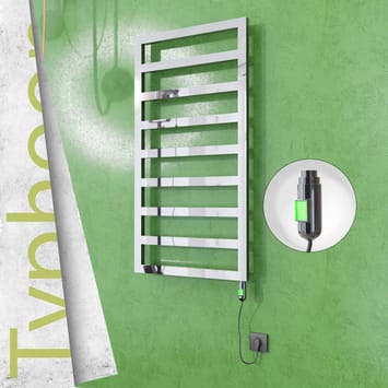 Radiva TYPHOON Elektrikli Paslanmaz Çelik Havlupan 500x1580 Ayna Polisaj (On/Off Düğmeli) 600W