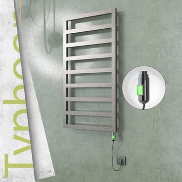 Radiva TYPHOON Elektrikli Paslanmaz Çelik Havlupan 500x1580 Satin Polisaj (On/Off Düğmeli) 600W