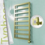 Radiva TYPHOON Elektrikli Paslanmaz Çelik Havlupan 500x1580 Satine Altın (KTX1 Termostat) 600W