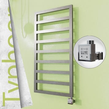 Radiva TYPHOON Elektrikli Paslanmaz Çelik Havlupan 500x1580 Satine Altın (KTX3 Termostat) 600W