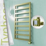 Radiva TYPHOON Elektrikli Paslanmaz Çelik Havlupan 500x1580 Satine Altın (KTX4 Termostat) 600W