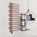 Radiva ZANTE Elektirikli Havlupan 600x1400 Bakır Eskitme (KTX3 Termostat) 300W