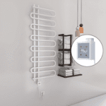 Radiva ZANTE Elektirikli Havlupan 600x1400 Beyaz (KTX3 Termostat) 600W Spiral Kablolu