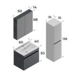 Smart Viva 60 cm Banyo Dolabı