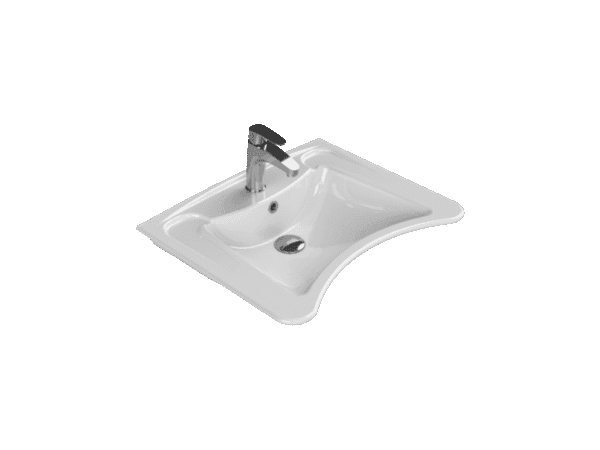 Turkuaz Bedensel Engelli Lavabo 60x49,5