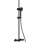 Vitra Aquaheat Joy Round 200 Banyo Bataryalı Duş Sistemi Mat Siyah