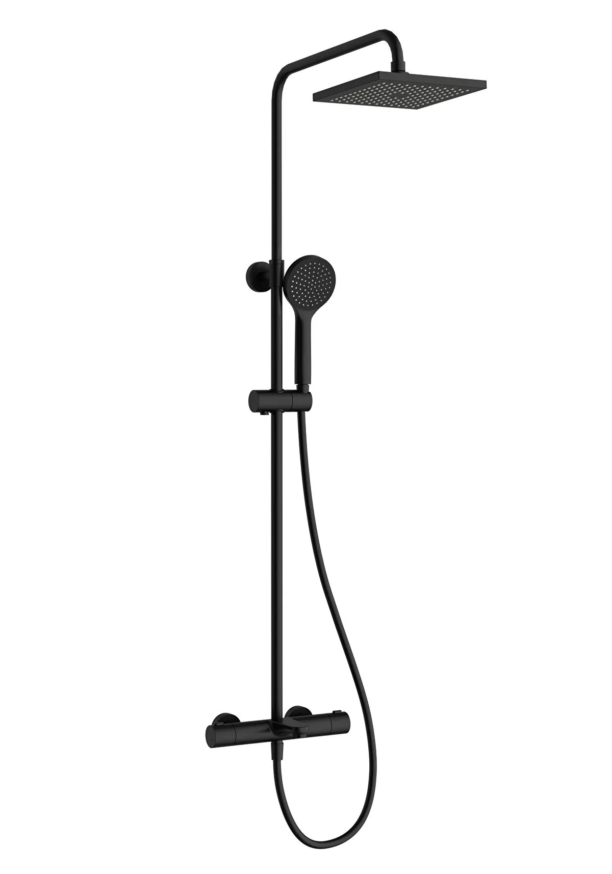 Vitra Aquaheat Joy Square 200 Banyo Bataryalı Duş Sistemi Mat Siyah Vitra Aquaheat Joy Square 200 Banyo Bataryalı Duş Sistemi Mat Siyah