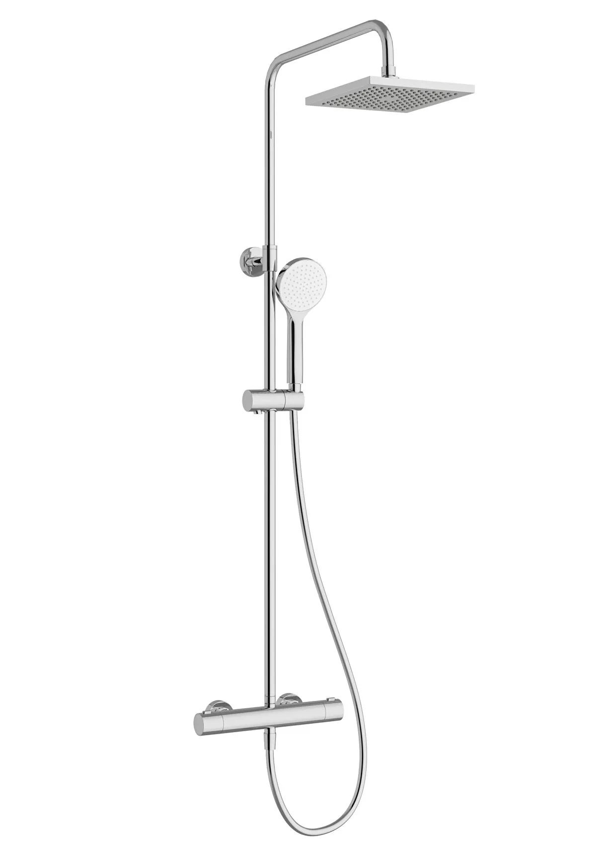 Vitra AquaHeat Joy Square 200 Duş Bataryalı Duş Sistemi Vitra AquaHeat Joy Square 200 Duş Bataryalı Duş Sistemi