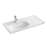 Vitra Equal 100 cm Beyaz Etajerli Lavabo