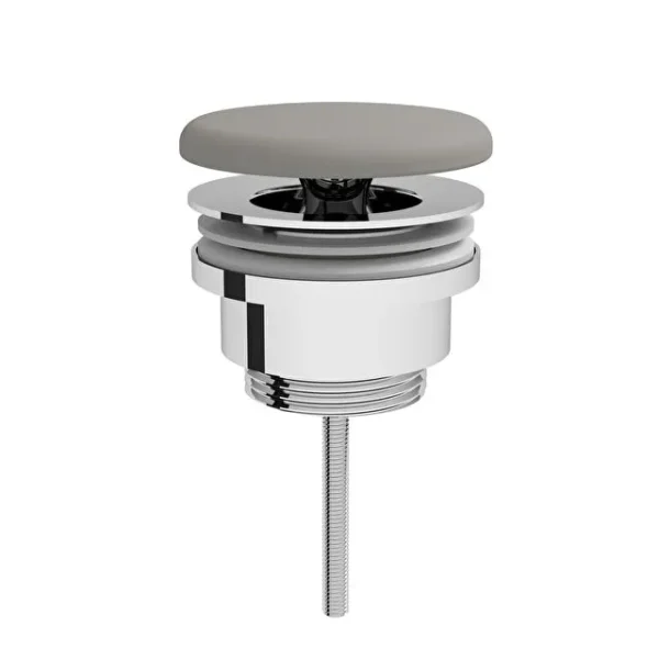 Vitra Equal Yuvarlak Seramik Lavabo Süzgeci (Universal-Sabit) Mat Taş Gri