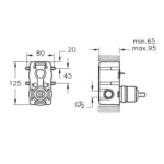 Vitra Flow Round Ankastre Duş Seti