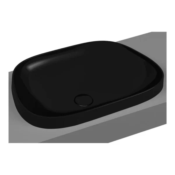 Vitra Frame 57 cm Mat Siyah Tezgahüstü Lavabo