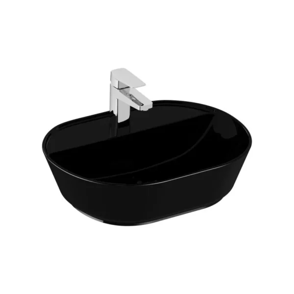 Vitra Geo 55 cm Siyah Çanak Lavabo