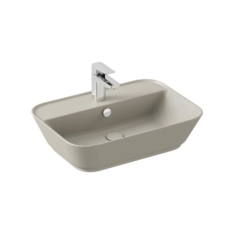 Vitra Geo 60 cm Mat Bej Çanak Lavabo